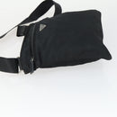 PRADA Shoulder Bag Nylon Black Silver Auth ep12954-4