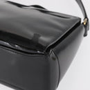 GUCCI Hand Bag Patent leather Black Gold Auth ep12956-15