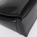 GUCCI Hand Bag Patent leather Black Gold Auth ep12956-16