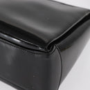 GUCCI Hand Bag Patent leather Black Gold Auth ep12956-17