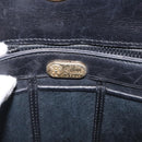 GUCCI Hand Bag Patent leather Black Gold Auth ep12956-18