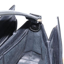 GUCCI Hand Bag Patent leather Black Gold Auth ep12956-19