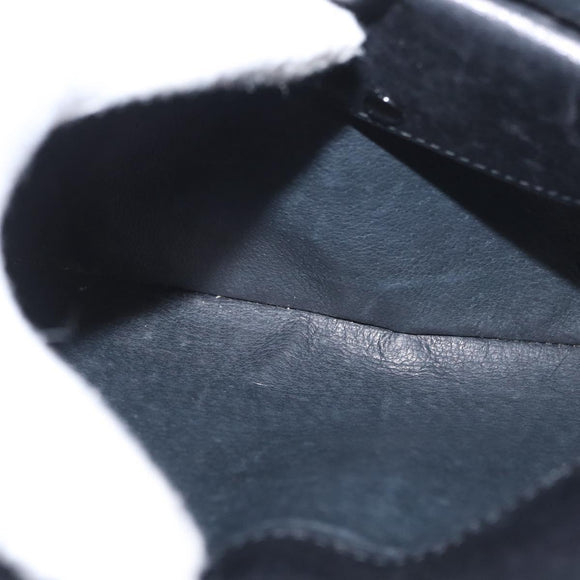 GUCCI Hand Bag Patent leather Black Gold Auth ep12956