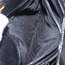 GUCCI Hand Bag Patent leather Black Gold Auth ep12956-11