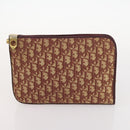 Christian Dior Trotter Honeycomb Canvas Bag Leather PVC 3 Set Beige Auth ep12961-15