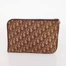 Christian Dior Trotter Honeycomb Canvas Bag Leather PVC 3 Set Beige Auth ep12961-16