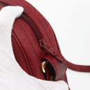 Christian Dior Umhängetasche PVC Bordeaux Gold Auth ep12962V-10
