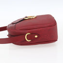 Christian Dior Umhängetasche PVC Bordeaux Gold Auth ep12962V-3