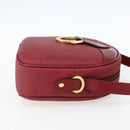 Christian Dior Umhängetasche PVC Bordeaux Gold Auth ep12962V-4