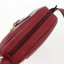 Christian Dior Umhängetasche PVC Bordeaux Gold Auth ep12962V-6