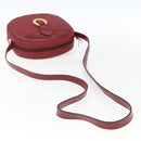 Christian Dior Umhängetasche PVC Bordeaux Gold Auth ep12962V-7