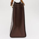 GUCCI Bamboo Hand Bag Leather Black Gold 002 1186 0260 Auth ep12963-3
