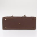 GUCCI Bamboo Hand Bag Leather Black Gold 002 1186 0260 Auth ep12963-5