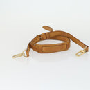 LOUIS VUITTON Schultergurt Leder 3er Set Beige LV Auth ep12964-10