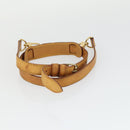 LOUIS VUITTON Schultergurt Leder 3er Set Beige LV Auth ep12964-11