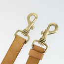 LOUIS VUITTON Schultergurt Leder 3er Set Beige LV Auth ep12964-5