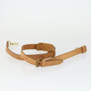 LOUIS VUITTON Schultergurt Leder 3er Set Beige LV Auth ep12964-7