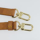 LOUIS VUITTON Schultergurt Leder 3er Set Beige LV Auth ep12964-9