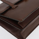 Christian Dior Hand Bag Leather Brown Gold Auth ep12967-9