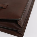 Christian Dior Hand Bag Leather Brown Gold Auth ep12967-15