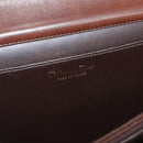 Christian Dior Hand Bag Leather Brown Gold Auth ep12967-11
