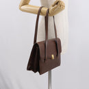 Christian Dior Hand Bag Leather Brown Gold Auth ep12967-25