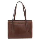 Christian Dior Hand Bag Leather Brown Gold Auth ep12967-2