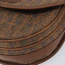 Burberrys Shoulder Bag Canvas Brown Gold Auth ep12970-9