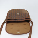 Burberrys Shoulder Bag Canvas Brown Gold Auth ep12970-10