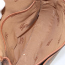 Burberrys Shoulder Bag Canvas Brown Gold Auth ep12970-11
