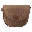 Burberrys Shoulder Bag Canvas Brown Gold Auth ep12970-13