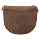 Burberrys Shoulder Bag Canvas Brown Gold Auth ep12970-2