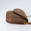 Burberrys Shoulder Bag Canvas Brown Gold Auth ep12970-3