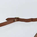 Burberrys Shoulder Bag Canvas Brown Gold Auth ep12970-8