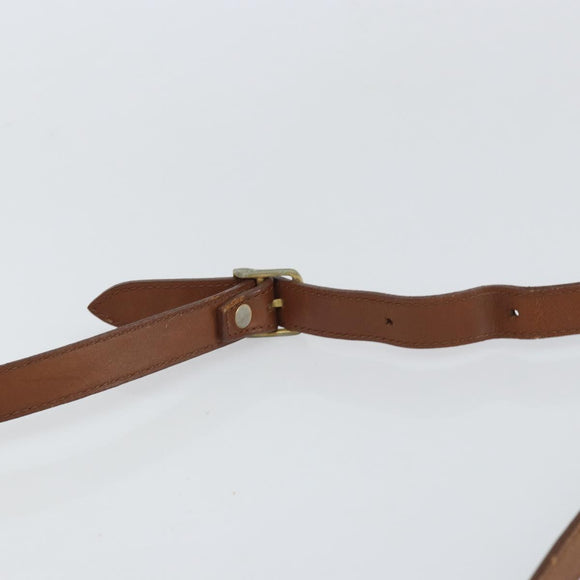Burberrys Shoulder Bag Canvas Brown Gold Auth ep12970
