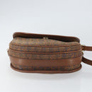 Burberrys Shoulder Bag Canvas Brown Gold Auth ep12970-5