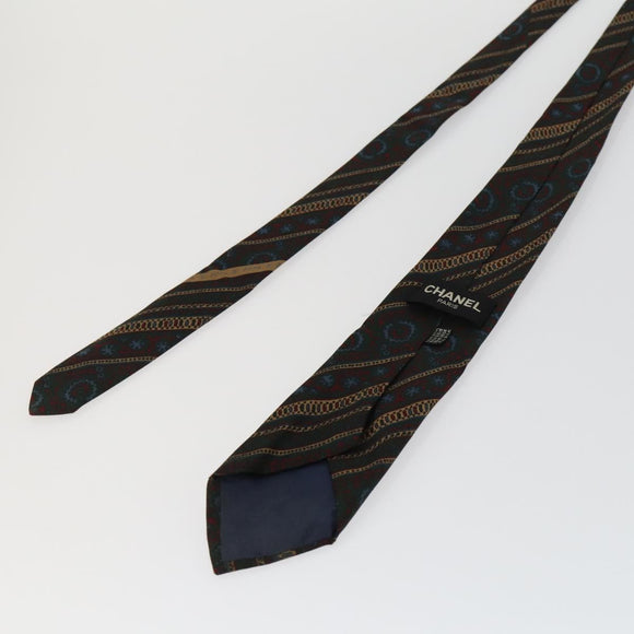 HERMES Chanel Louis Vuitton Necktie 3 Set Blue Green Auth ep12971
