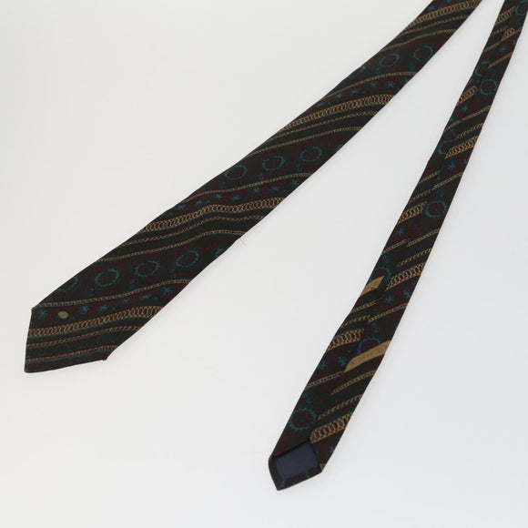 HERMES Chanel Louis Vuitton Necktie 3 Set Blue Green Auth ep12971