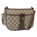 GUCCI GG Supreme Web Sherry Line Bag PVC Outlet Beige 001 123 6177 Auth ep12974-1