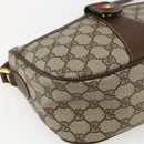 GUCCI GG Supreme Web Sherry Line Bag PVC Outlet Beige 001 123 6177 Auth ep12974-15