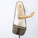 GUCCI GG Supreme Web Sherry Line Bag PVC Outlet Beige 001 123 6177 Auth ep12974-23