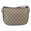 GUCCI GG Supreme Web Sherry Line Bag PVC Outlet Beige 001 123 6177 Auth ep12974-2