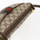 GUCCI GG Supreme Web Sherry Line Bag PVC Outlet Beige 001 123 6177 Auth ep12974-6