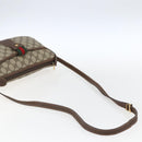 GUCCI GG Supreme Web Sherry Line Bag PVC Outlet Beige 001 123 6177 Auth ep12974-7