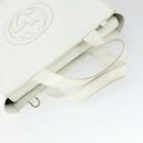 GUCCI Hand Bag Patent leather White Auth ep12976-6
