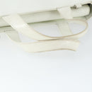 GUCCI Hand Bag Patent leather White Auth ep12976-7