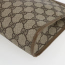 GUCCI GG Supreme Clutch Bag PVC Beige Gold 97 01 037 Auth ep12977-15
