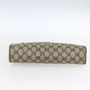 GUCCI GG Supreme Clutch Bag PVC Beige Gold 97 01 037 Auth ep12977-6