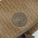 FENDI Zucchino Canvas Shoulder Bag Coated Canvas Beige Auth ep12978-15