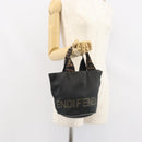 FENDI Hand Bag Nylon Black Auth ep12981-19